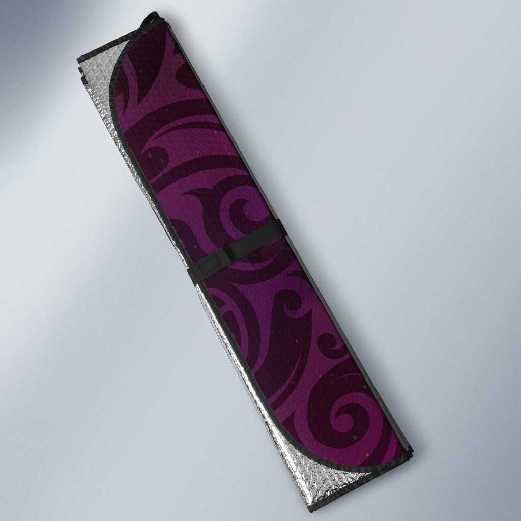 Personalised All Pink New Zealand Darts Auto Sun Shade Aoteroa Fern Maori Galaxy Style - Aussie Hoodie