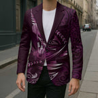 Personalised All Pink New Zealand Darts Blazer Aoteroa Fern Maori Galaxy Style - Aussie Hoodie