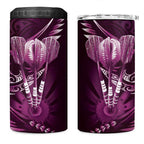 All Pink New Zealand Darts 4 in 1 Can Cooler Tumbler Aoteroa Fern Maori Galaxy Style