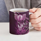 All Pink New Zealand Darts Ceramic Mug Aoteroa Fern Maori Galaxy Style - Aussie Hoodie