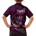 Personalised All Pink New Zealand Darts Hawaiian Shirt Aoteroa Fern Maori Galaxy Style