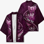 Personalised All Pink New Zealand Darts Kimono Aoteroa Fern Maori Galaxy Style - Aussie Hoodie