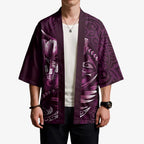 Personalised All Pink New Zealand Darts Kimono Aoteroa Fern Maori Galaxy Style - Aussie Hoodie