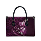 Personalised All Pink New Zealand Darts Leather Bag Aoteroa Fern Maori Galaxy Style - Aussie Hoodie