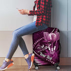 Personalised All Pink New Zealand Darts Luggage Cover Aoteroa Fern Maori Galaxy Style