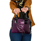 Personalised All Pink New Zealand Darts Shoulder Handbag Aoteroa Fern Maori Galaxy Style