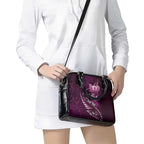 Personalised All Pink New Zealand Darts Shoulder Handbag Aoteroa Fern Maori Galaxy Style