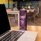All Pink New Zealand Darts Skinny Tumbler Aoteroa Fern Maori Galaxy Style