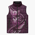 Personalised All Pink New Zealand Darts Sleeveless Puffer Jacket Aoteroa Fern Maori Galaxy Style - Aussie Hoodie