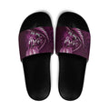 Personalised All Pink New Zealand Darts Slide Sandals Aoteroa Fern Maori Galaxy Style - Aussie Hoodie