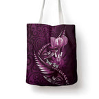 Personalised All Pink New Zealand Darts Tote Bag Aoteroa Fern Maori Galaxy Style - Aussie Hoodie