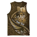 Personalised All Gold New Zealand Darts Basketball Jersey Aoteroa Fern Maori Galaxy Style - Aussie Hoodie