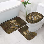 Personalised All Gold New Zealand Darts Bathroom Set Aoteroa Fern Maori Galaxy Style - Aussie Hoodie