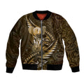 Personalised All Gold New Zealand Darts Bomber Jacket Aoteroa Fern Maori Galaxy Style