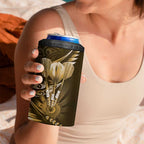 All Gold New Zealand Darts 4 in 1 Can Cooler Tumbler Aoteroa Fern Maori Galaxy Style