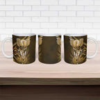 All Gold New Zealand Darts Ceramic Mug Aoteroa Fern Maori Galaxy Style - Aussie Hoodie