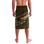 Personalised All Gold New Zealand Darts Lavalava Aoteroa Fern Maori Galaxy Style
