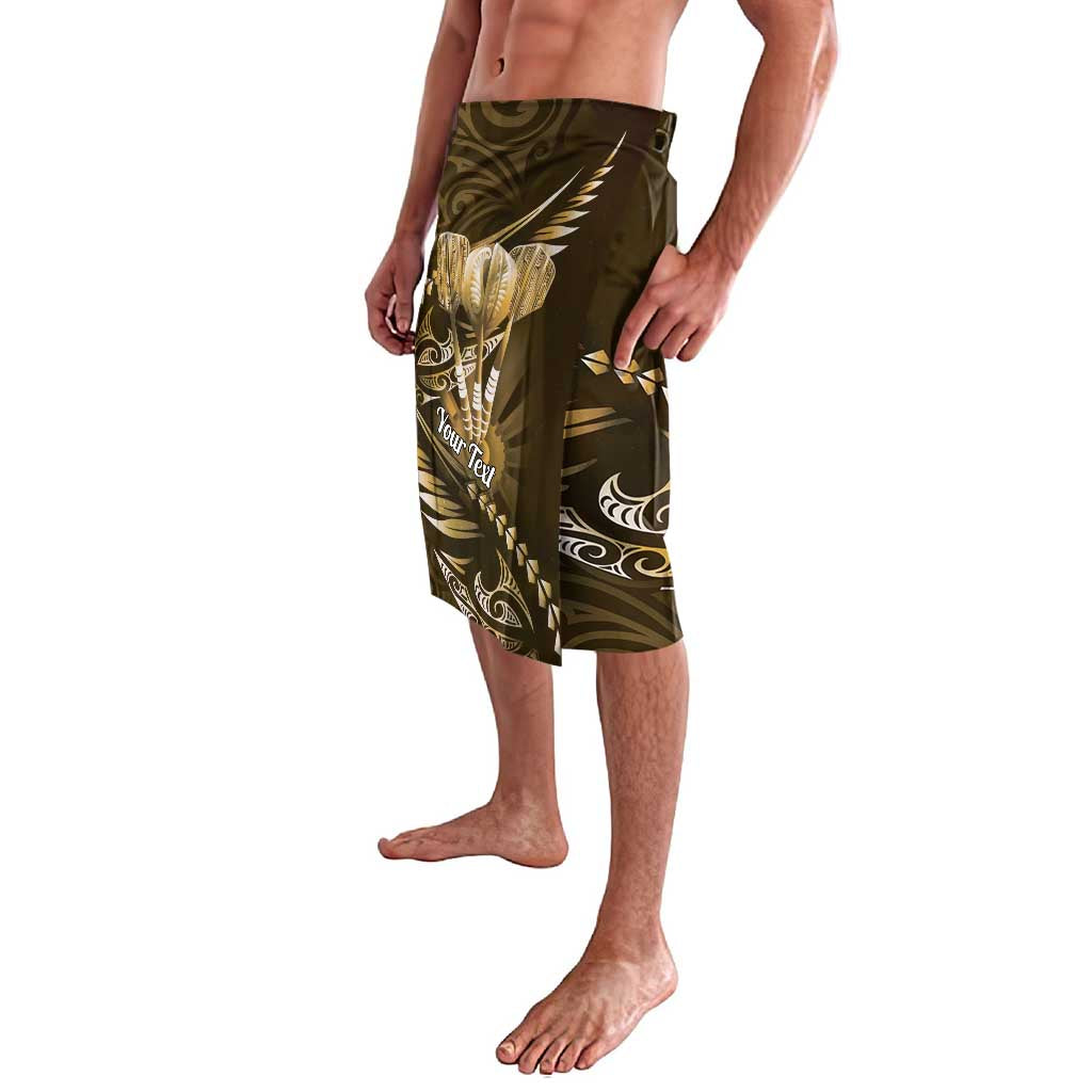 Personalised All Gold New Zealand Darts Lavalava Aoteroa Fern Maori Galaxy Style