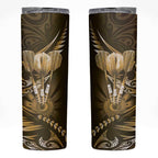 All Gold New Zealand Darts Skinny Tumbler Aoteroa Fern Maori Galaxy Style