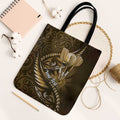 Personalised All Gold New Zealand Darts Tote Bag Aoteroa Fern Maori Galaxy Style - Aussie Hoodie