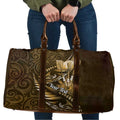 Personalised All Gold New Zealand Darts Travel Bag Aoteroa Fern Maori Galaxy Style - Aussie Hoodie