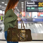 Personalised All Gold New Zealand Darts Travel Bag Aoteroa Fern Maori Galaxy Style - Aussie Hoodie
