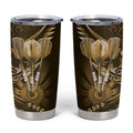 All Gold New Zealand Darts Tumbler Cup Aoteroa Fern Maori Galaxy Style