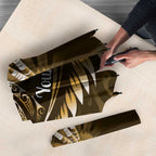 Personalised All Gold New Zealand Darts Umbrella Aoteroa Fern Maori Galaxy Style - Aussie Hoodie