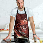 Personalised All Red New Zealand Darts Apron Aoteroa Fern Maori Galaxy Style - Aussie Hoodie