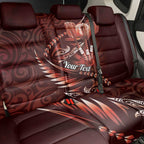 Personalised All Red New Zealand Darts Back Car Seat Cover Aoteroa Fern Maori Galaxy Style