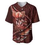 Personalised All Red New Zealand Darts Baseball Jersey Aoteroa Fern Maori Galaxy Style