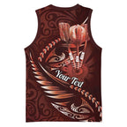Personalised All Red New Zealand Darts Basketball Jersey Aoteroa Fern Maori Galaxy Style - Aussie Hoodie