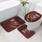 Personalised All Red New Zealand Darts Bathroom Set Aoteroa Fern Maori Galaxy Style - Aussie Hoodie