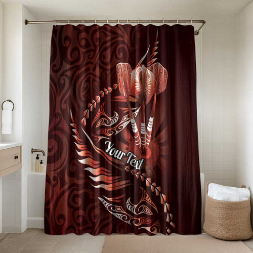 Personalised All Red New Zealand Darts Bathroom Set Aoteroa Fern Maori Galaxy Style - Aussie Hoodie