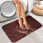 Personalised All Red New Zealand Darts Bathroom Set Aoteroa Fern Maori Galaxy Style - Aussie Hoodie