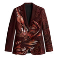Personalised All Red New Zealand Darts Blazer Aoteroa Fern Maori Galaxy Style - Aussie Hoodie