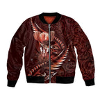 Personalised All Red New Zealand Darts Bomber Jacket Aoteroa Fern Maori Galaxy Style