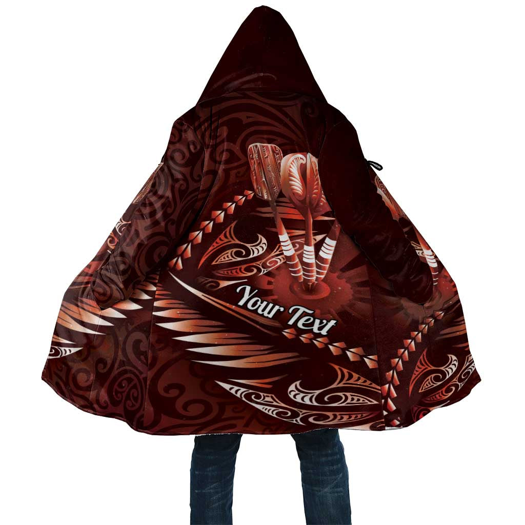 Personalised All Red New Zealand Darts Cloak Aoteroa Fern Maori Galaxy Style - Aussie Hoodie