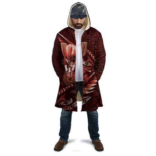 Personalised All Red New Zealand Darts Cloak Aoteroa Fern Maori Galaxy Style - Aussie Hoodie