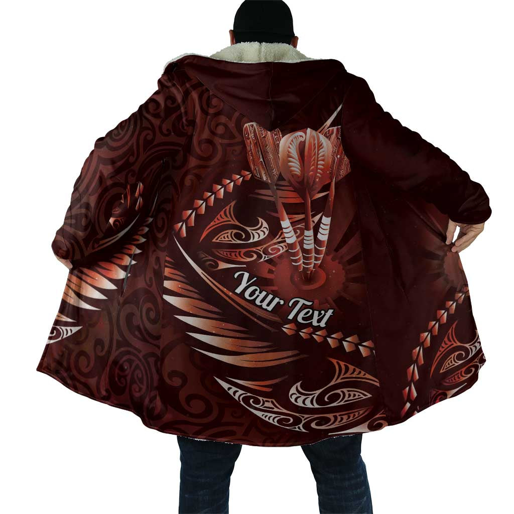 Personalised All Red New Zealand Darts Cloak Aoteroa Fern Maori Galaxy Style - Aussie Hoodie