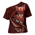 Personalised All Red New Zealand Darts Cross Shoulder Shirt Aoteroa Fern Maori Galaxy Style - Aussie Hoodie