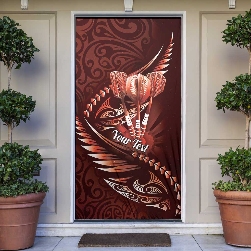 Personalised All Red New Zealand Darts Door Cover Aoteroa Fern Maori Galaxy Style - Aussie Hoodie
