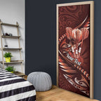 Personalised All Red New Zealand Darts Door Cover Aoteroa Fern Maori Galaxy Style - Aussie Hoodie