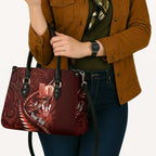 Personalised All Red New Zealand Darts Leather Bag Aoteroa Fern Maori Galaxy Style - Aussie Hoodie