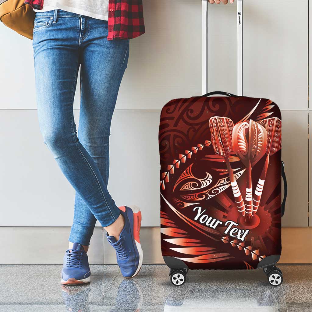 Personalised All Red New Zealand Darts Luggage Cover Aoteroa Fern Maori Galaxy Style