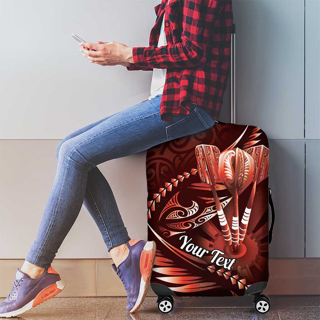 Personalised All Red New Zealand Darts Luggage Cover Aoteroa Fern Maori Galaxy Style