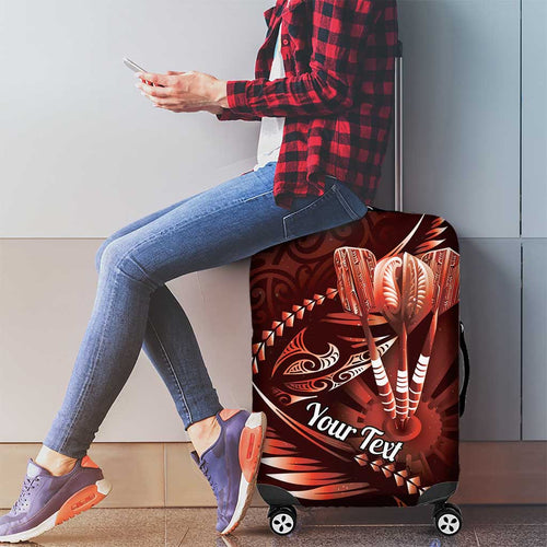 Personalised All Red New Zealand Darts Luggage Cover Aoteroa Fern Maori Galaxy Style