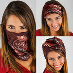 Personalised All Red New Zealand Darts Neck Gaiter Aoteroa Fern Maori Galaxy Style - Aussie Hoodie