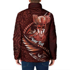 Personalised All Red New Zealand Darts Padded Jacket Aoteroa Fern Maori Galaxy Style - Aussie Hoodie