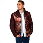 Personalised All Red New Zealand Darts Padded Jacket Aoteroa Fern Maori Galaxy Style - Aussie Hoodie